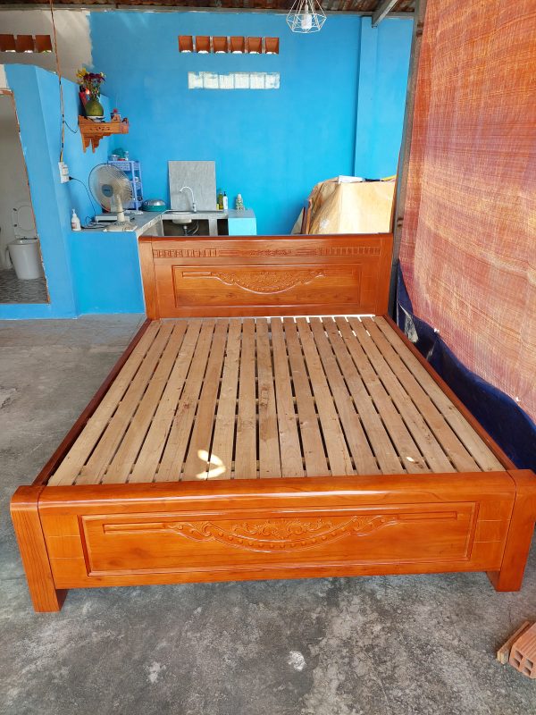 Giường Gỗ Xoan Dát Nan