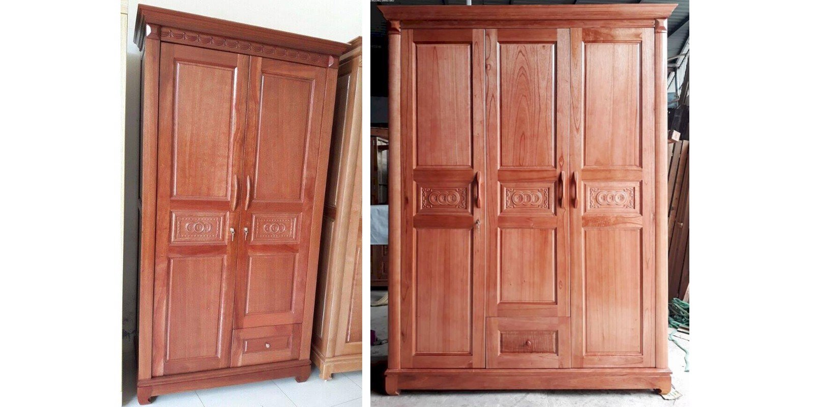 Tủ Quần áo Gỗ Xoan đào Việt