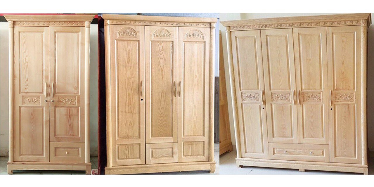 Tủ Quần áo Gỗ Sồi